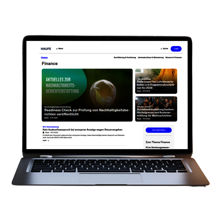 Landing Page Portal Finance