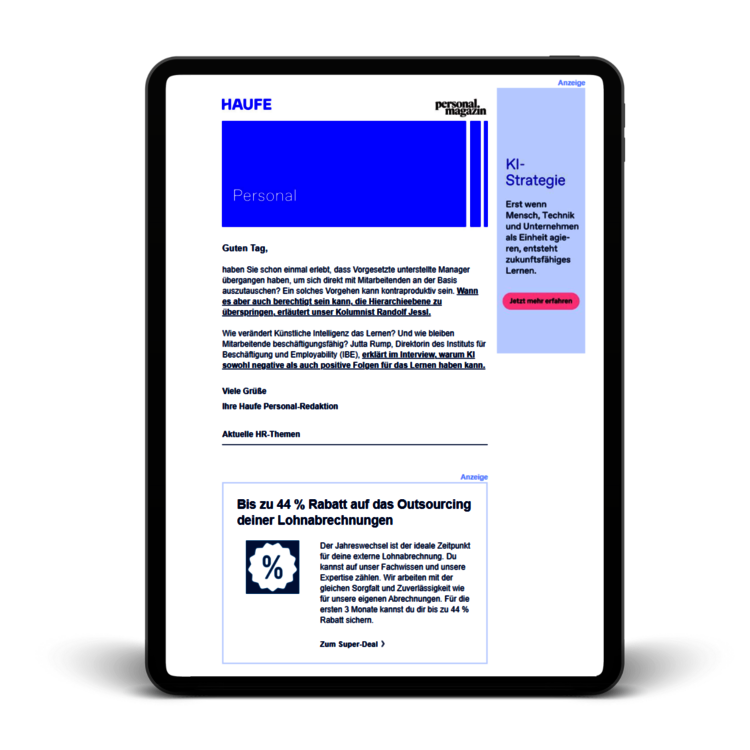 Landing Page Newsetter Personal