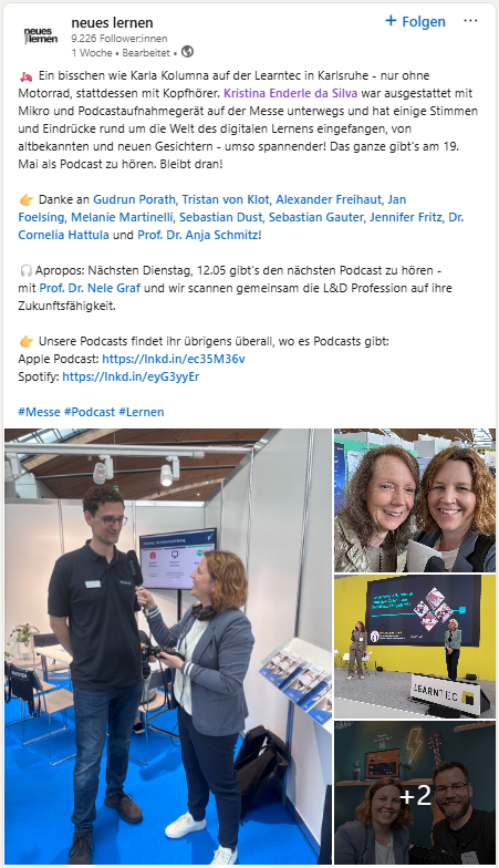 Podcast „neues lernen": Die LEARNTEC-Specialfolge ist live